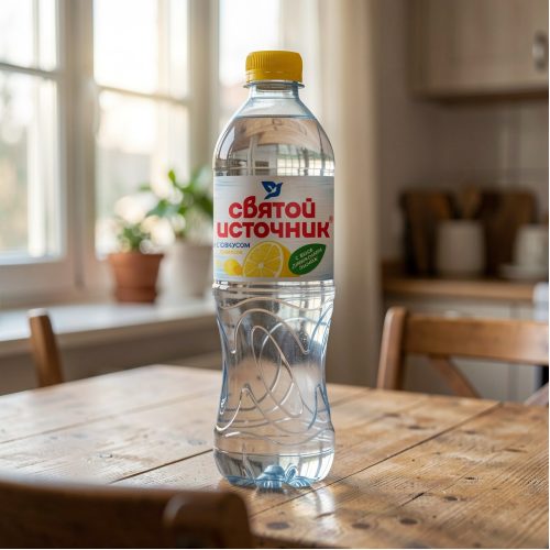 Вода Святой Источник, лимон, 0.5 л