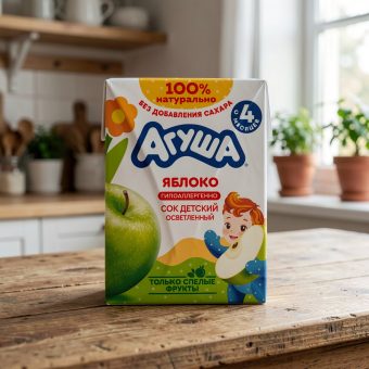 Сок Агуша, яблоко, 0.2 л