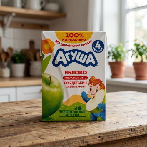 Сок Агуша, яблоко, 0.2 л
