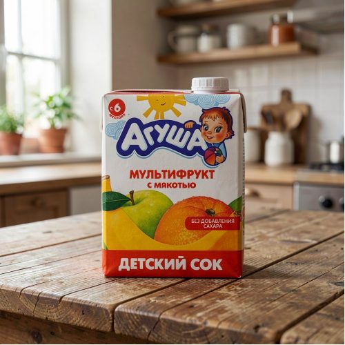 Сок Агуша, мультифрукт, 0.2 л