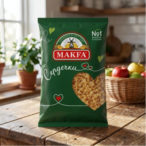 Макароны Макфа Сердечки, 400г