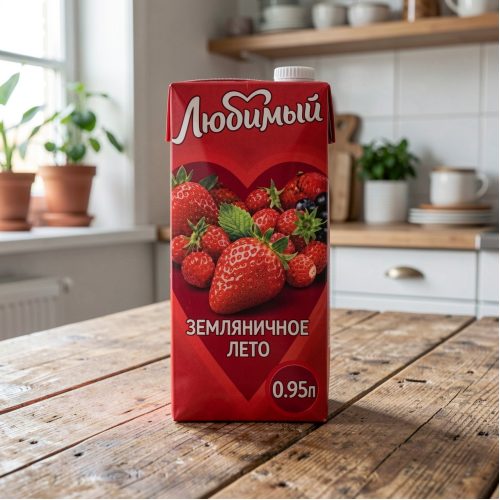 Нектар Любимый, земляника, 0.95 л