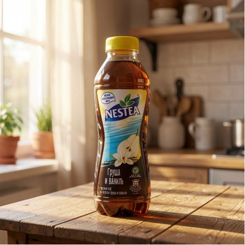 Чай Nestea чёрный, груша-ваниль, 0.5 л