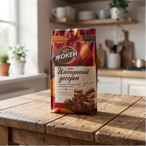 Кофе Жокей Имбирный десерт молотый, 150г