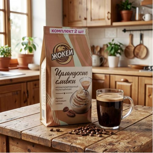 Кофе Жокей Ирландские сливки молотый, 150г