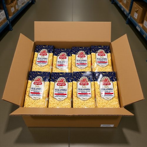 Макароны Мартин Рожки соломка, 400г