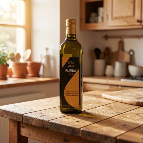 Масло оливковое Palamidas Extra Virgin Gold нерафинированное высшего качества, 1 л