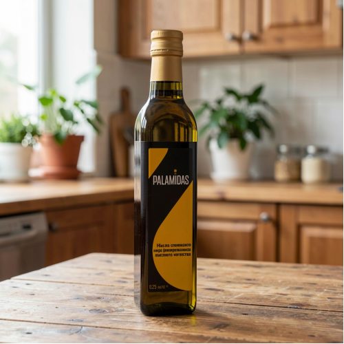 Масло оливковое Palamidas Extra Virgin Gold нерафинированное высшего качества, 0.25 л