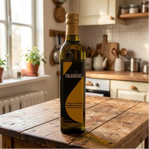 Масло оливковое Palamidas Extra Virgin Gold нерафинированное высшего качества, 0.5 л