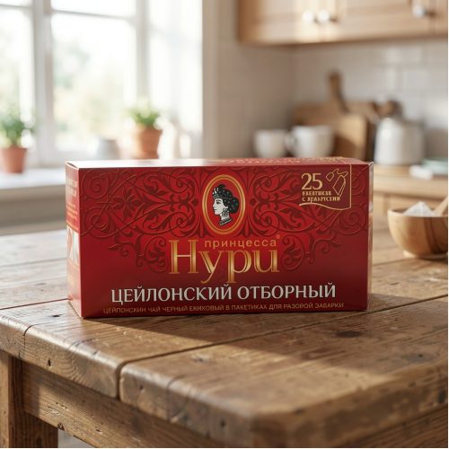 Чай Нури Отборный 100 пак + 25 пак