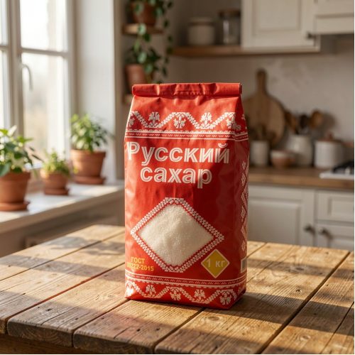 Сахар-песок белый кристаллический, 1кг