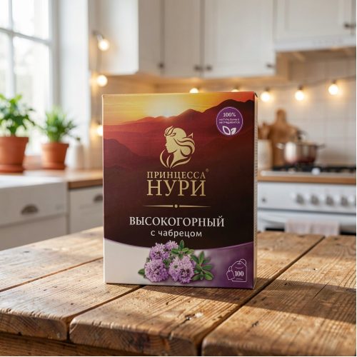 Чай Принцесса Нури Высокогорный с чабрецом, 100 пак 1,8г