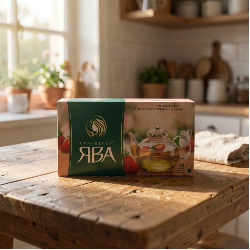 Чай Принцесса Ява клубничное настроение, 25пак, 37,5г