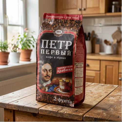 Кофе Петр Первый 816 г зерно