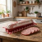 Колбаса Мясной Гурман Пармская категория Б, полукопчёная, 900 г