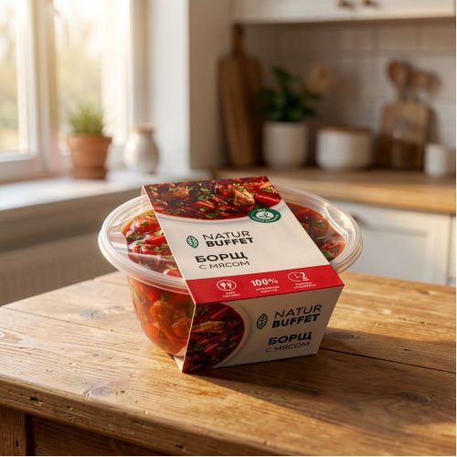 Борщ Натур Буфет с мясом, 340 г