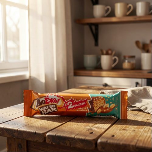 Конфеты ДаЁжъ Wafer Bar с карамелью и арахисом, 54 г