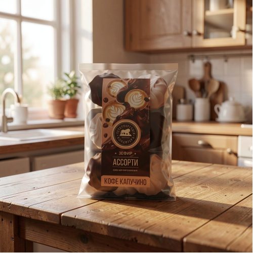 Зефир Ассорти кофе капучино в глазури, 350 г