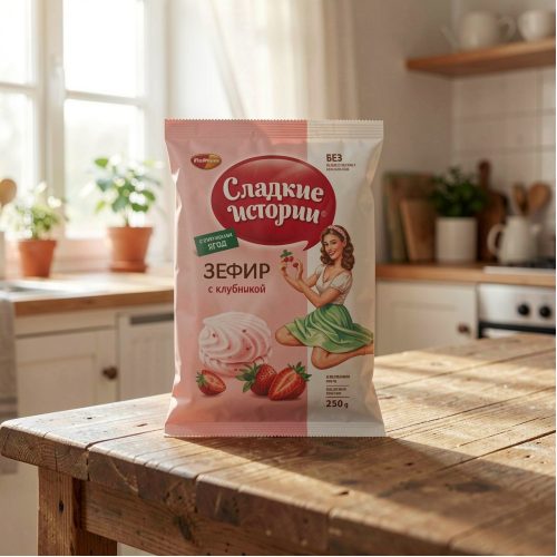 Зефир со вкусом клубники, 310 г