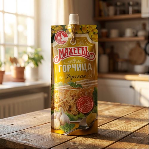 Горчица Махеевъ русская, 140г