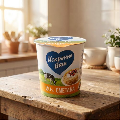 Сметана Дмитрогорский МЗ Искренне Ваш 20%, 300 г