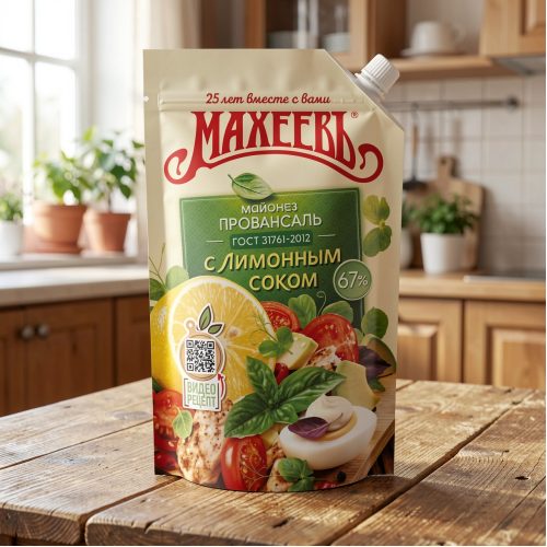 Майонез Махеевъ провансаль с лимонным соком 67%, 380г
