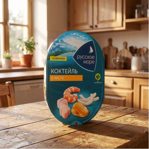 Коктейль из морепродуктов в растительном масле Оригинал, 180 г