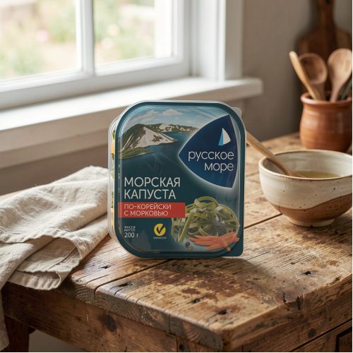 Салат Русское море из морской капусты по-корейски с морковью, 200 г