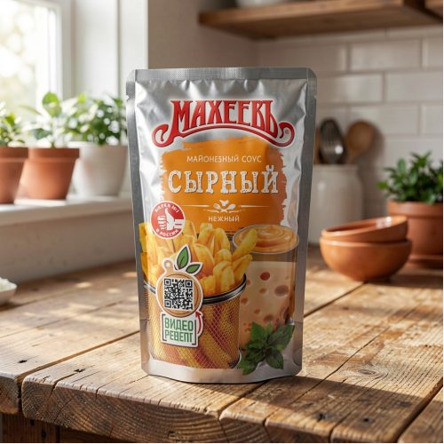 Майонезный соус Махеевъ сырный, 200г