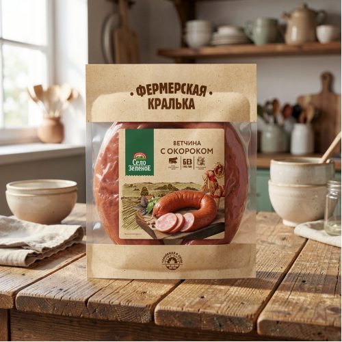 Ветчина Фермерская кралька с окороком, 350 г