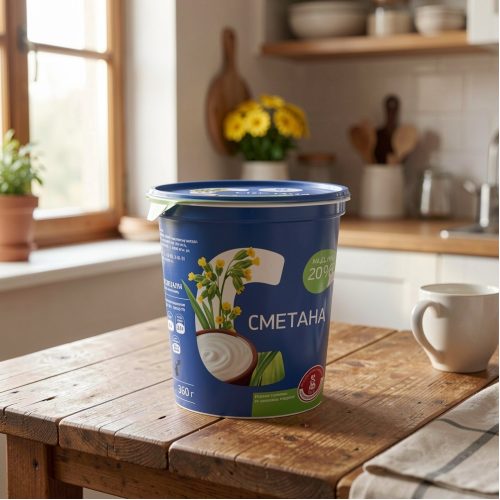 Сметана молочная оригинальная, 360 г