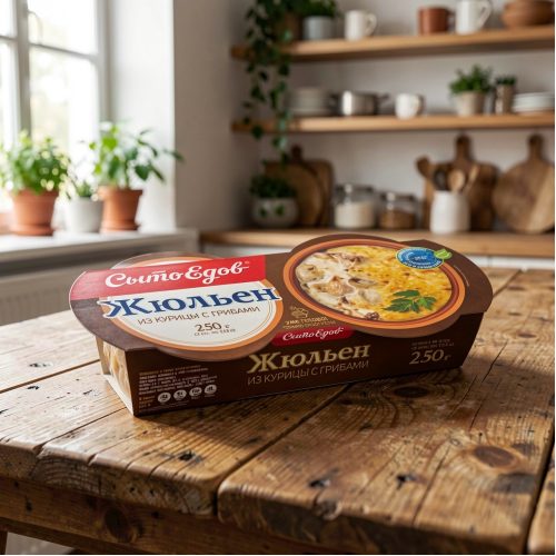 Жюльен из курицы с грибами, 125 г