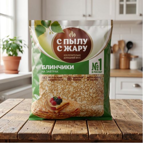 Блинчики С Пылу с Жару без начинки, 4 кг