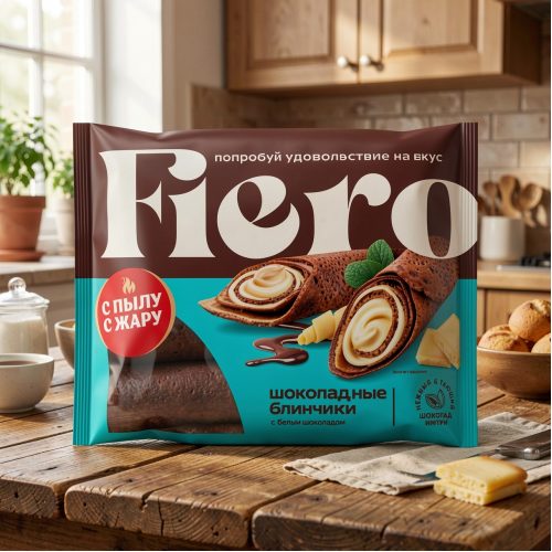 Блинчики Fiero с белым шоколадом, 220 г