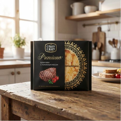Блинчики С Пылу с Жару Premium с томлёным мясом, 300 г