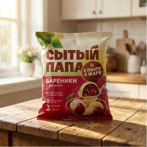 Вареники Сытый Папа с вишней, 5 кг