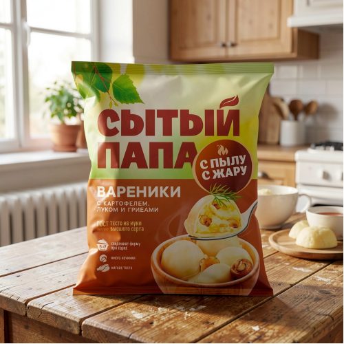 Вареники Сытый Папа с картофелем, 5 кг