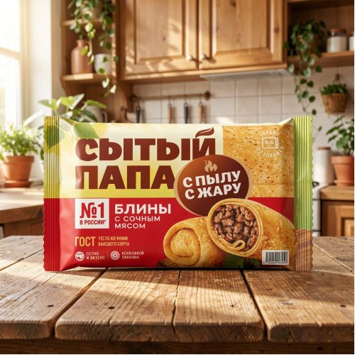 Блины С Пылу с Жару с сочным мясом, 280 г