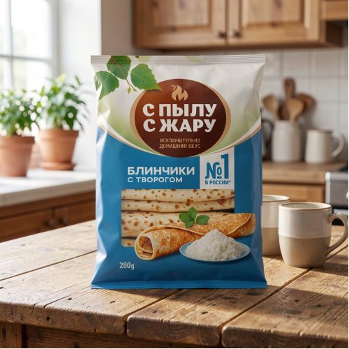 Блины С пылу с жару с творогом, 280 г