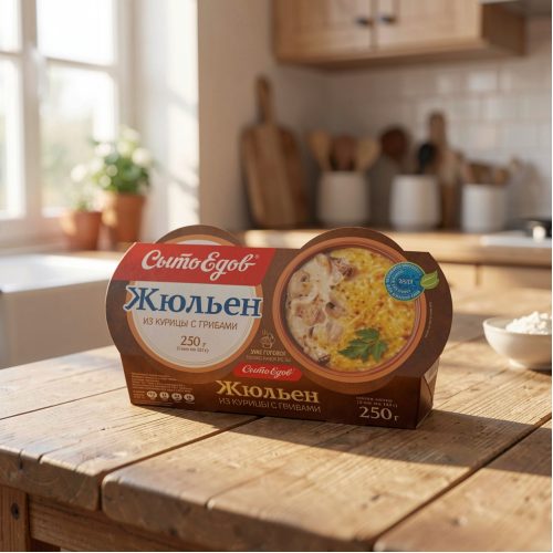 Жюльен Сытоедов из курицы с грибами, 250 г