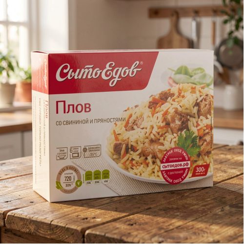Плов Сытоедов со свининой и пряностями, 300 г