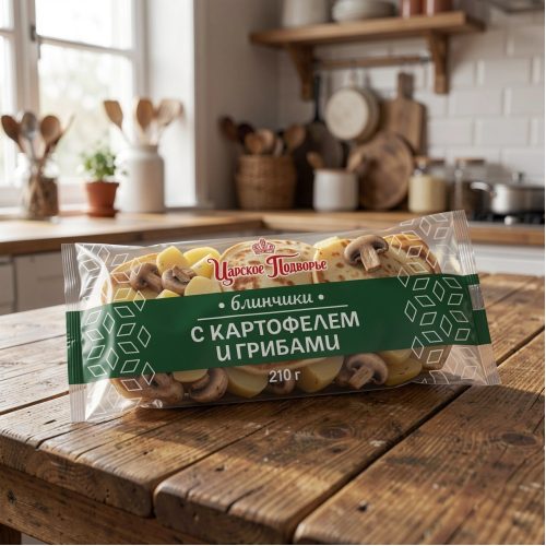Блинчики Царское подворье с картофелем и грибами, 210 г