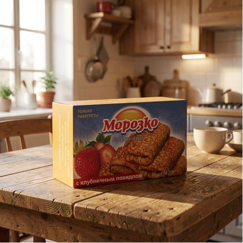 Блинчики Морозко с клубничным повидлом, 420 г
