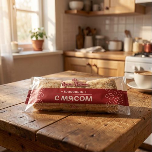 Блинчики Царское подворье с мясом, 210 г