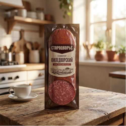 Сервелат Стародворье Филедворский, варёно-копчёный, 350 г