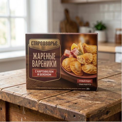 Снеки Стародворье жареные вареники с картофелем и беконом, 200 г