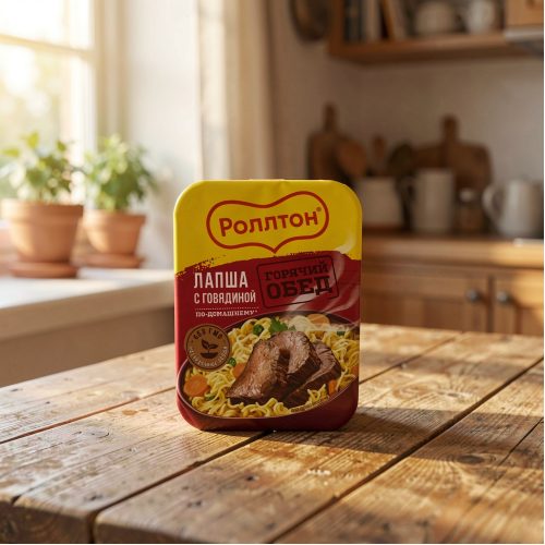 Лапша Ролтон по-домашнему с говядиной, 90 г