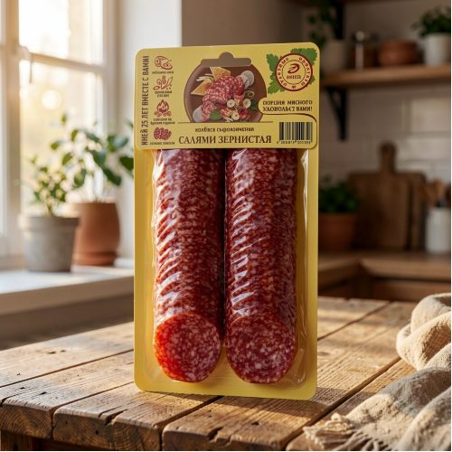Колбаса Салями Зернистая, сырокопчёная, 250 г