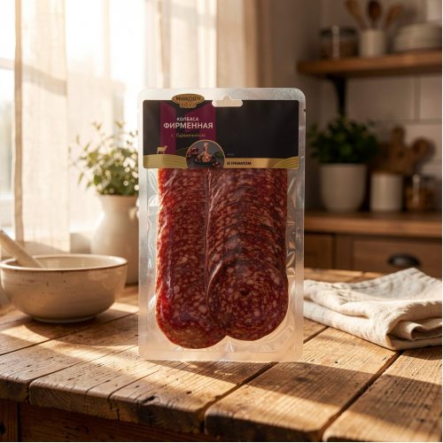 Колбаса Фирменная с бараниной и гранатом, сырокопчёная, 80 г
