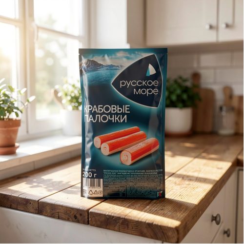 Крабовые палочки Русское море охлаждённые, 200 г